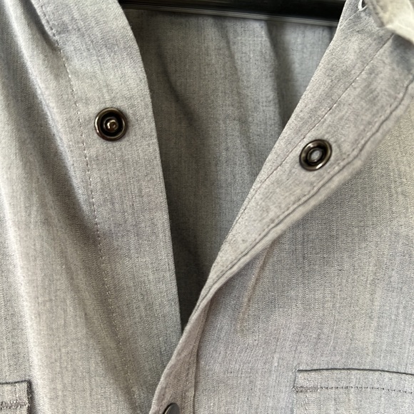 Express fitted button down shirt. Small. Gray - Picture 6 of 9